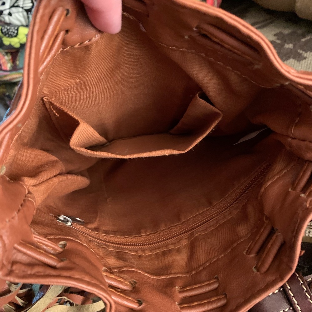 Drawstring Leather Mini Crossbody - image 2